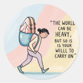 ヘビーワールドステッカー ラウンドシール