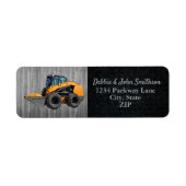 ヘビー機器ビジネススキッドステア差出人住所 ラベル (正面)