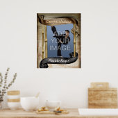 ヘビー武術アーツブラックベルトポートレートワンポスター ポスター (キッチン)