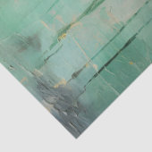 ヘビー金ゴールドビクトリアオーナメントエメラルドグリーンヴィンテージ 薄葉紙 (詳細)