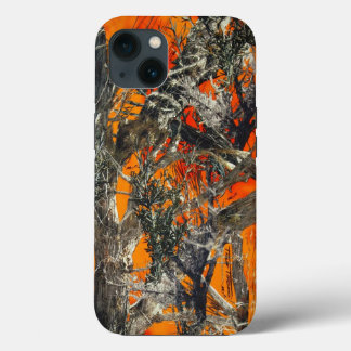 ヘビー オレンジ カモフラージュ iPhone 13ケース