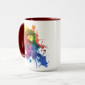 ヘビー《鳥》ハヤブサアート マグカップ (正面左)