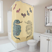 ヘビ付シャワーカーテンプリント シャワーカーテン (インサイチュ)