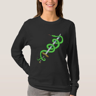 ヘビ剣爬虫類植物学者植物学 Tシャツ