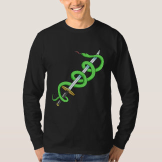 ヘビ剣爬虫類植物学者植物学 Tシャツ