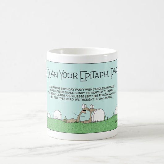 ヘビ墓誌 コーヒーマグカップ (中央)