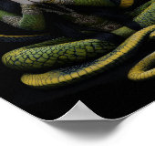 ヘビ女神ナガカンヤクイーンポートレート絵を描ズ ポスター (角)