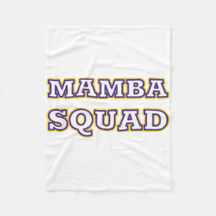 ヘビ好きのためのマンバ・スクワッド面白Tシャツ フリースブランケット