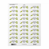 ヘビ差出人住所ラベル ラベル (フルシート)