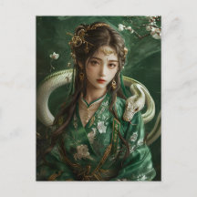 ヘビ年女子の中国占星術アート