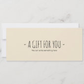 ヘビ愛好家のための編集可能なスネークギフト証明書 招待状 (裏面)