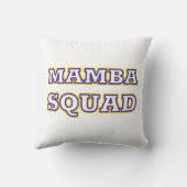 ヘビ愛好家のための面白い服 Mamba Squad クッション (裏面)