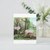 ヘビ歯科の問題おもしろい ポストカード (スタンド正面)