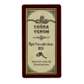 ヘビ毒ラベル ラベル (正面)