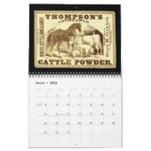 ヘビ油とヴィンテージ広告カレンダー カレンダー (3月 2026)