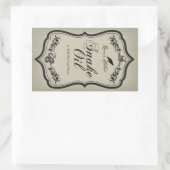 ヘビ油ハロウィーンJARステッカーラベル 長方形シール (バッグ)