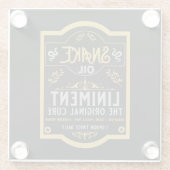 ヘビ油ハングオーバーキュア ガラスコースター (裏面)