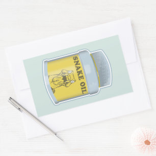 ヘビ油代替医療 長方形シール