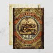 ヘビ油 ポストカード (正面/裏面)