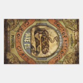 ヘビ油 長方形シール (正面)