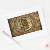 ヘビ油 長方形シール (封筒)