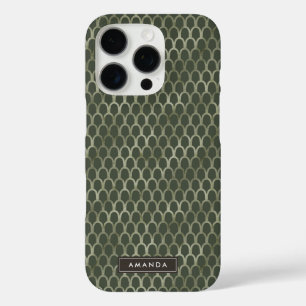 ヘビ爬虫野生動物の皮膚パターン iPhone 16 PROケース