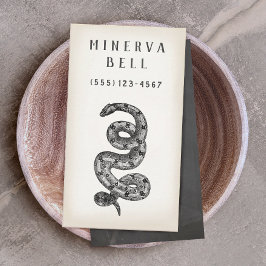 ヘビ爬虫類呼び出しカード 名刺
