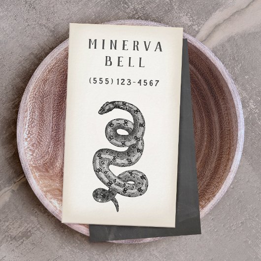 ヘビ爬虫類呼び出しカード 名刺