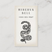 ヘビ爬虫類呼び出しカード 名刺 (正面)