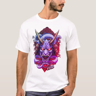 ヘビ目モンスター フェイス Tシャツ