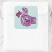 ヘビ編み物 スクエアシール (バッグ)