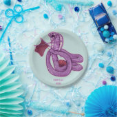 ヘビ編み物 ペーパープレート (パーティー)