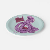 ヘビ編み物 ペーパープレート (アングル)