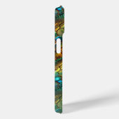 ヘビ革の緑と金のグラデーション柄  Case-Mate iPhoneケース (裏面 / 右)