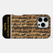 ヘビ革の美しさ iPhoneケース (裏面横)