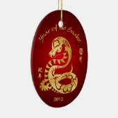 ヘビ2013年の年-旧正月 セラミックオーナメント (右)