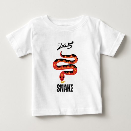 ヘビ2025 ベビーTシャツ (正面)