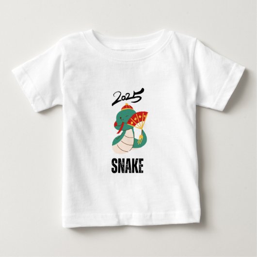 ヘビ2025 ベビーTシャツ (正面)