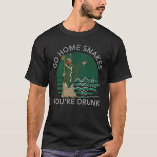ヘビ、あなたは飲まれたおもしろいなSt patricks dayは家に行きます Tシャツ