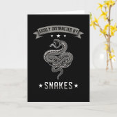 ヘビ カード (黄色い花)