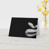 ヘビ カード (黄色い花)