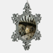 ヘビ セラミックボールオーナメント (左)