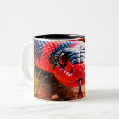 ヘビ ツートーンマグカップ (正面左)