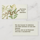 ヘビ ノートカード (正面/裏面)