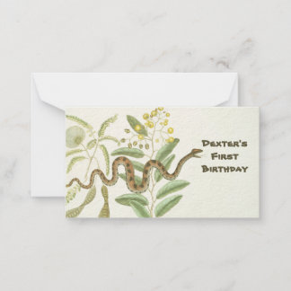 ヘビ ノートカード