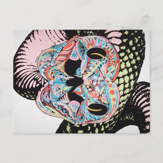 ヘビ ポストカード (正面)