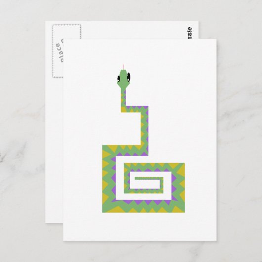 ヘビ ポストカード (正面/裏面)