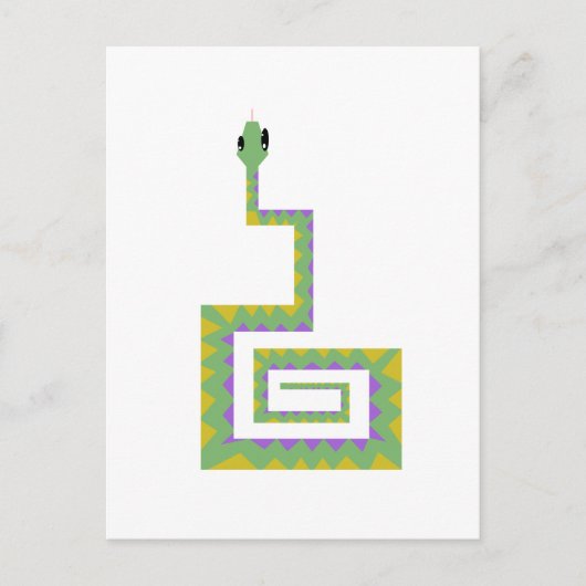 ヘビ ポストカード (正面)