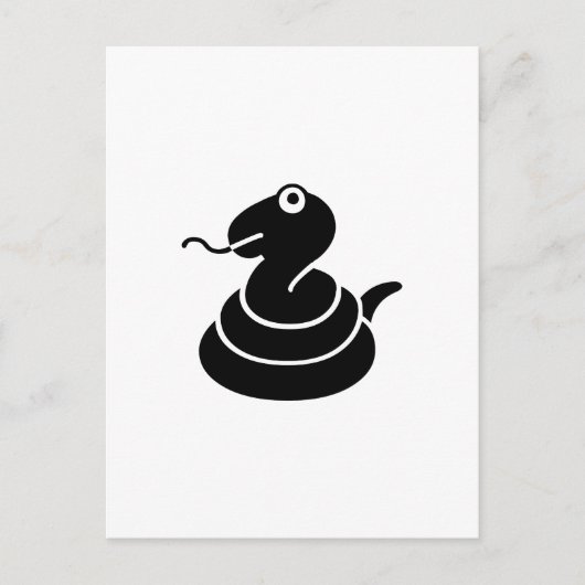 ヘビ ポストカード (正面)