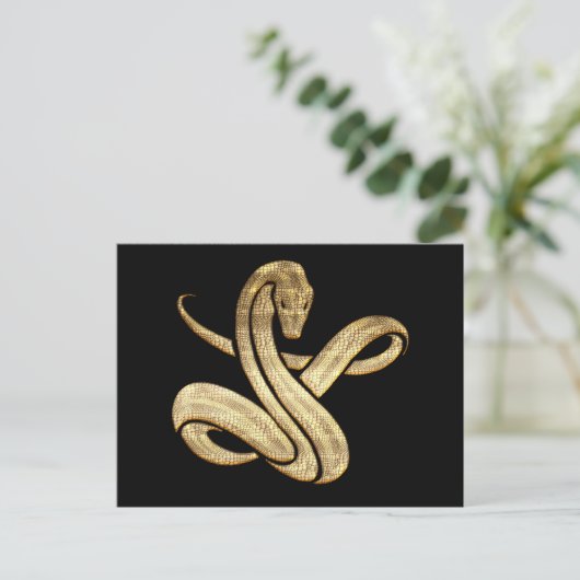 ヘビ ポストカード (スタンド正面)